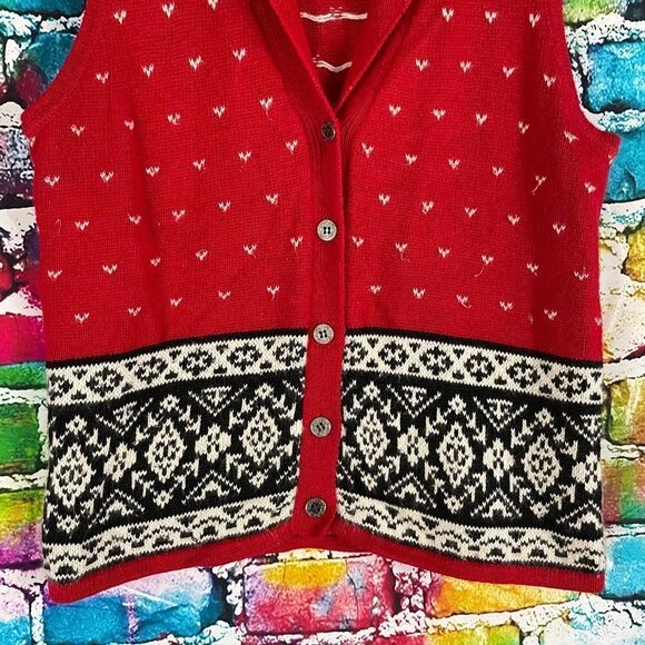 Vintage Van Heusen for Her Sweater Vest Size Large - Picture 3 of 7